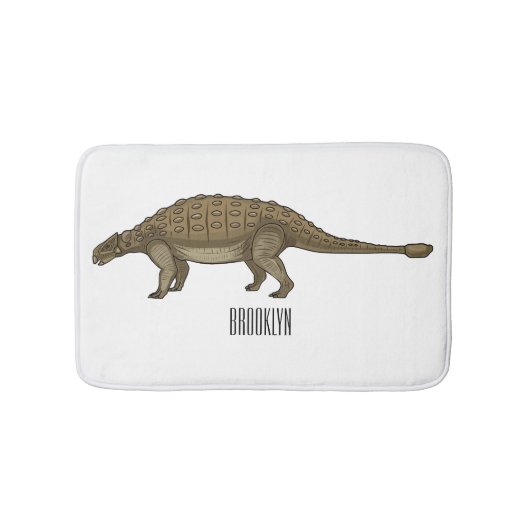 Tapis De Bain Illustration d'Ankylosaurus (Devant)