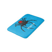 Tapis De Bain Illustration d'araignée noire effrayante (Angle)