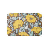Tapis De Bain illustration d'art pavot fleur jaune (Devant)