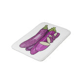 Tapis De Bain Illustration d'aubergine (Angle)