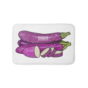 Tapis De Bain Illustration d'aubergine