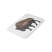 Tapis De Bain Illustration de bison (Angle)