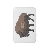 Tapis De Bain Illustration de bison (Devant (Vertical))