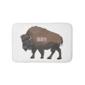Tapis De Bain Illustration de bison (Devant)
