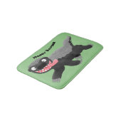 Tapis De Bain Illustration de blaireau au miel affamé (Angle)