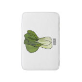 Tapis De Bain Illustration de Bok choy (Devant (Vertical))
