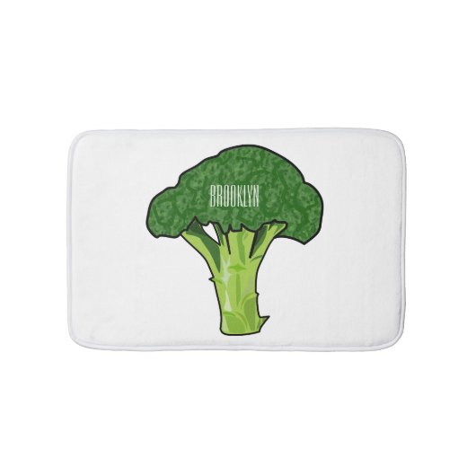 Tapis De Bain Illustration de Broccoli (Devant)