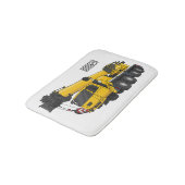 Tapis De Bain Illustration de camion de grue (Angle)