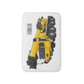 Tapis De Bain Illustration de camion de grue (Devant (Vertical))