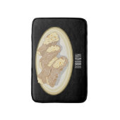 Tapis De Bain Illustration de Cannoli (Devant (Vertical))