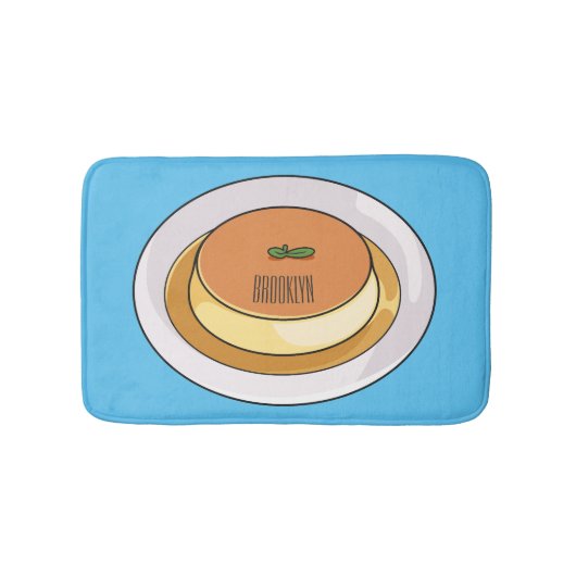 Tapis De Bain Illustration de caramel de crème (Devant)