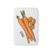 Tapis De Bain Illustration de carotte (Devant (Vertical))