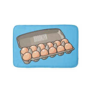 Tapis De Bain Illustration de carton d'oeufs
