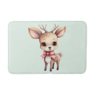 Tapis De Bain Illustration de cartoon de bébé cerf mignon