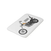 Tapis De Bain Illustration de Chopper Motorcycle 1950 (Angle)