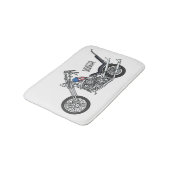 Tapis De Bain Illustration de Chopper Motorcycle 1950 (Angle)
