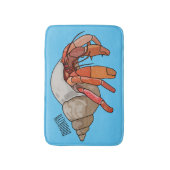 Tapis De Bain Illustration de crabe ermite (Devant (Vertical))