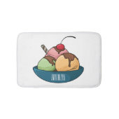 Tapis De Bain Illustration de crème glacée (Devant)