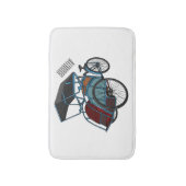 Tapis De Bain Illustration de cyclo-pousse (Devant (Vertical))