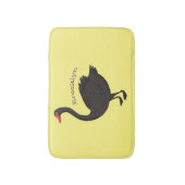 Tapis De Bain Illustration de cygne noir (Devant (Vertical))