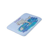 Tapis De Bain Illustration de dauphins heureux adorables (Angle)