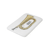 Tapis De Bain Illustration de dessin animé Bugle (Angle)