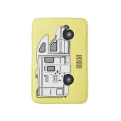 Tapis De Bain Illustration de dessin animé Campervan (Devant (Vertical))