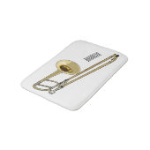 Tapis De Bain Illustration de dessin animé de Trombone (Angle)