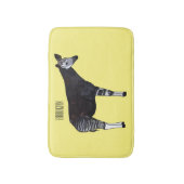 Tapis De Bain Illustration de dessin animé d'okapi (Devant (Vertical))
