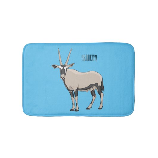 Tapis De Bain Illustration de dessin animé Oryx (Devant)