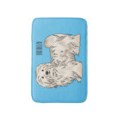 Tapis De Bain Illustration de dessin de chien de Havan (Devant (Vertical))