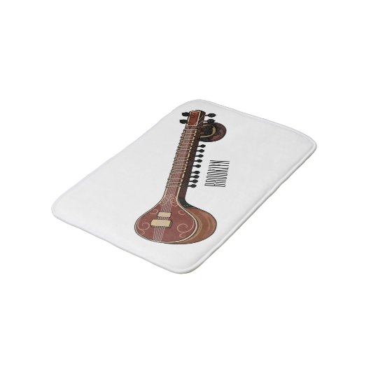 Tapis De Bain Illustration de dessin de Sitar (Angle)