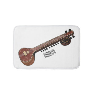 Tapis De Bain Illustration de dessin de Sitar