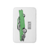 Tapis De Bain Illustration de dessin de voiture classique 1959 (Devant (Vertical))