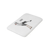 Tapis De Bain Illustration de dessin du secrétaire pour oiseaux (Angle)