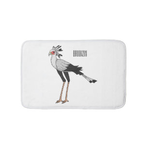 Tapis De Bain Illustration de dessin du secrétaire pour oiseaux
