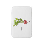 Tapis De Bain Illustration de dessin Radish (Devant (Vertical))