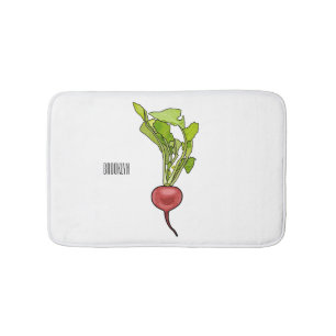 Tapis De Bain Illustration de dessin Radish
