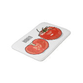 Tapis De Bain Illustration de dessin sur la tomate (Angle)