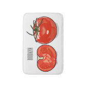 Tapis De Bain Illustration de dessin sur la tomate (Devant (Vertical))