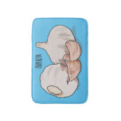 Tapis De Bain Illustration de dessin sur l'ail (Devant (Vertical))