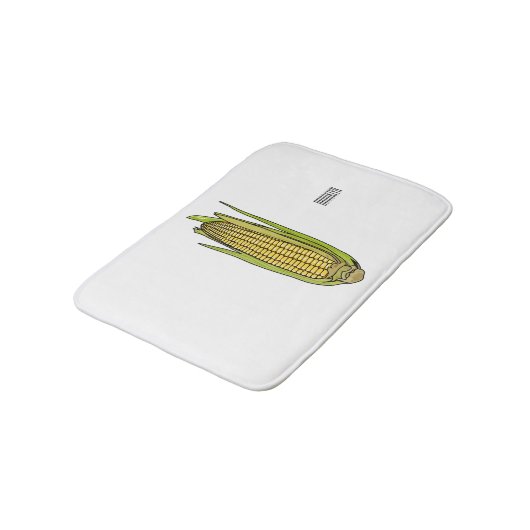 Tapis De Bain Illustration de dessin sur le maïs (Angle)