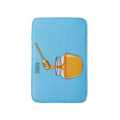 Tapis De Bain Illustration de dessin sur le miel (Devant (Vertical))