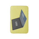 Tapis De Bain Illustration de dessin sur ordinateur portable (Devant (Vertical))