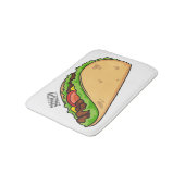 Tapis De Bain Illustration de dessin sur Taco (Angle)