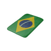 Tapis De Bain Illustration de drapeau grunge abstrait du Brésil (Angle)