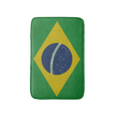 Tapis De Bain Illustration de drapeau grunge abstrait du Brésil (Devant (Vertical))