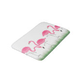 Tapis De Bain Illustration de Flamants roses roses mignons (Angle)