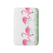 Tapis De Bain Illustration de Flamants roses roses mignons (Devant (Vertical))