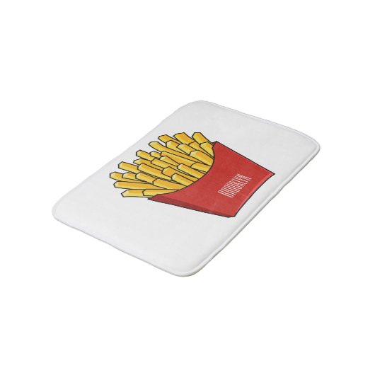 Tapis De Bain Illustration de frites (Angle)